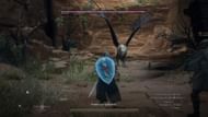 Taking on the Griffin in Dragon's Dogma 2 (Image via Capcom)